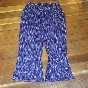 Beklina Merino Pleated Trousers Plum Space